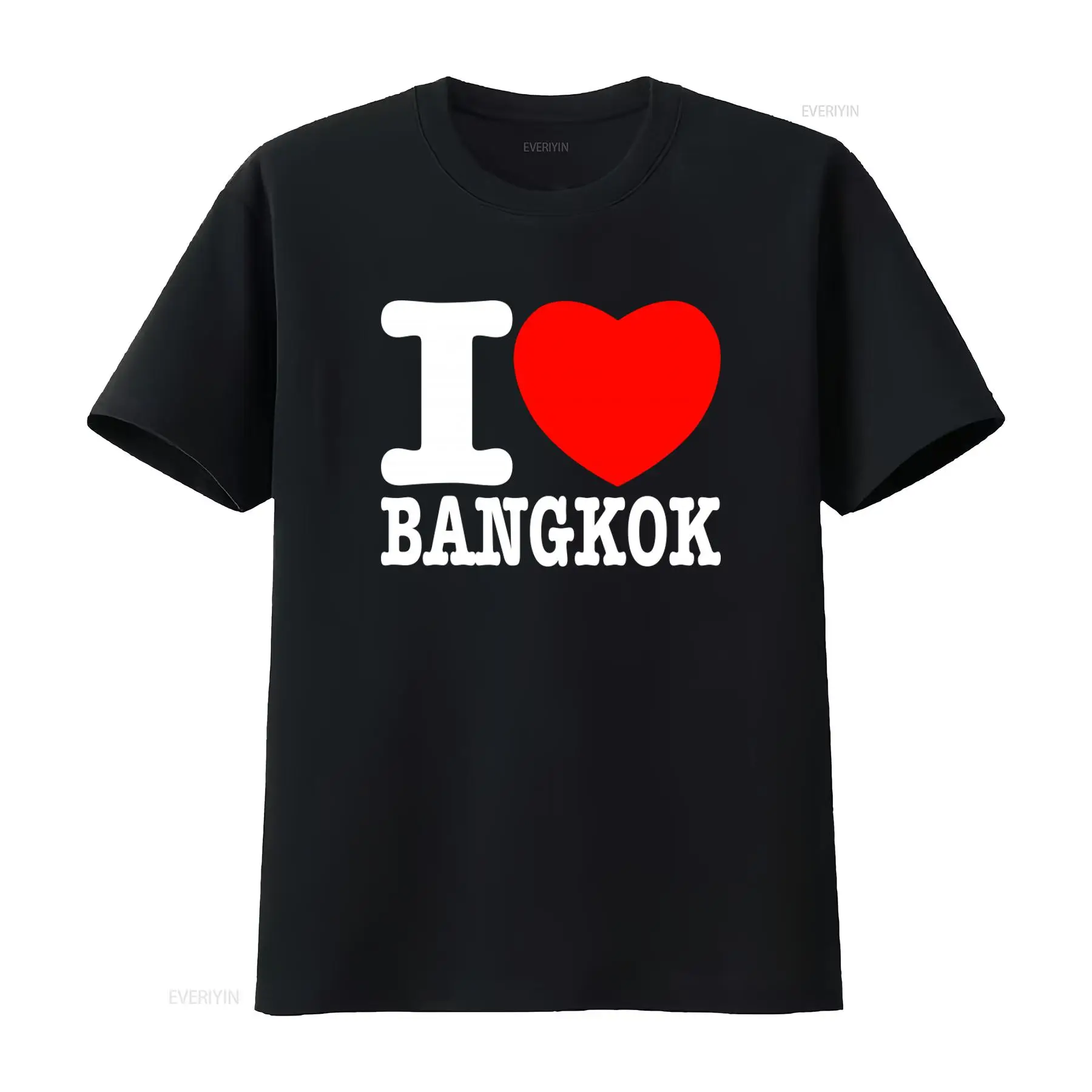 Vintage Fashion Bangkok - T-shirt elegante con scritta I Love