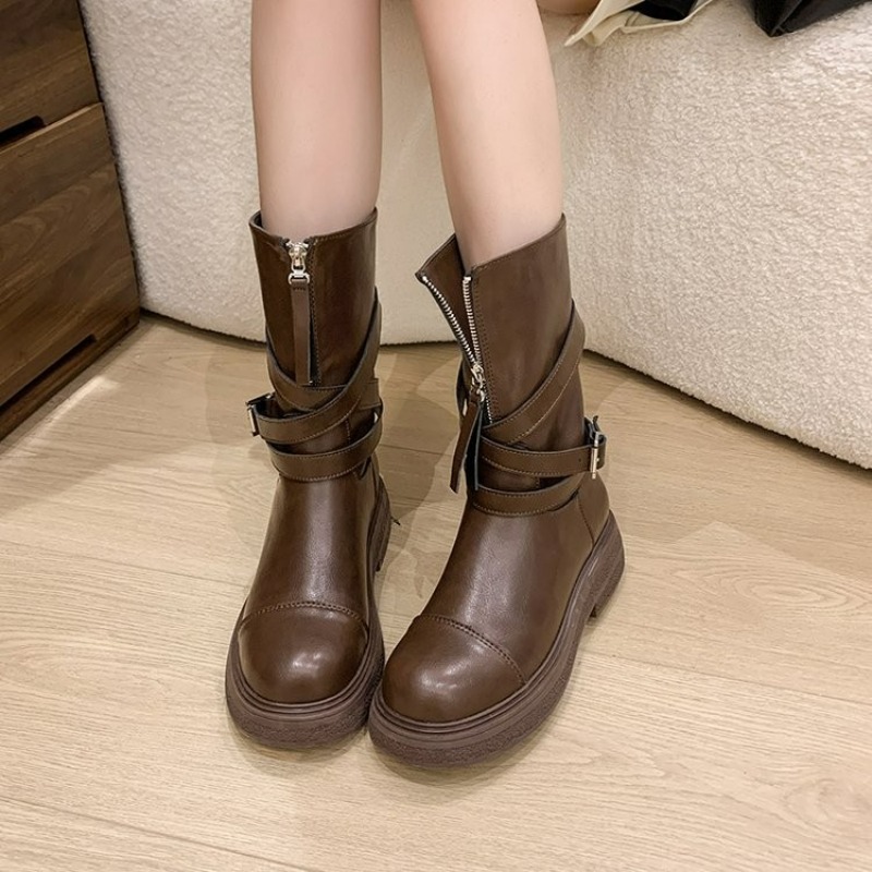 Vintage Fashion Boots - Stivali Alti da Donna Vintage con