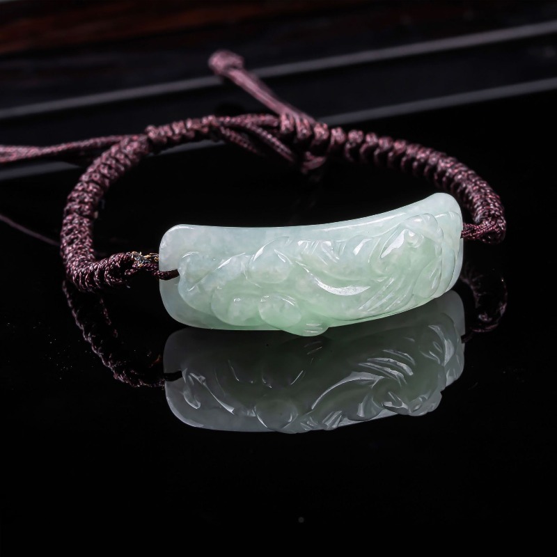 Vintage Fashion Accessories - Bracciale Pixiu in Giadeite Birmana Intagliato