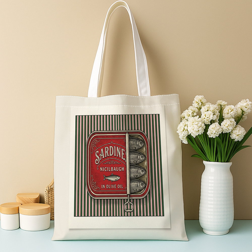 Vintage Fashion Revival - Borsa a Tracolla Pieghevole con Stampa