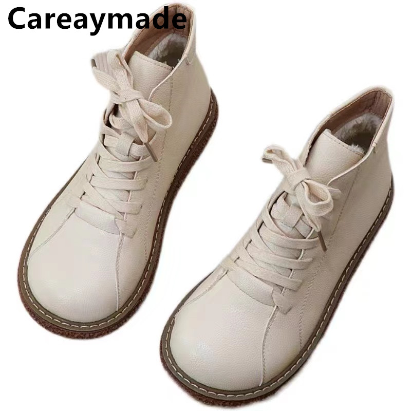 Vintage Old Fashion - Careaymade-stivali stringati Vintage stivali corti da
