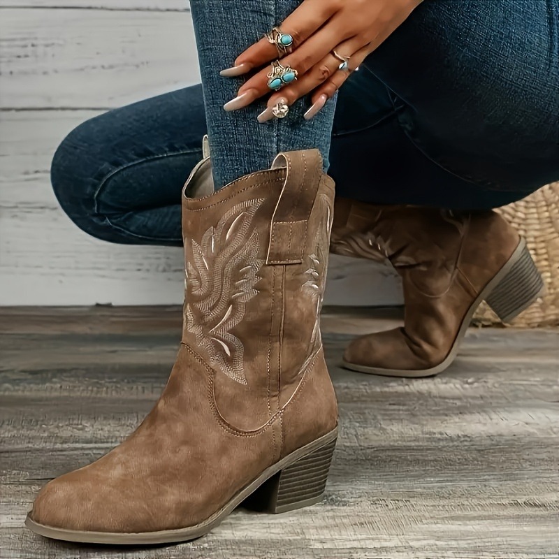 Vintage Old Fashion - Stivali da Cowboy da Donna a