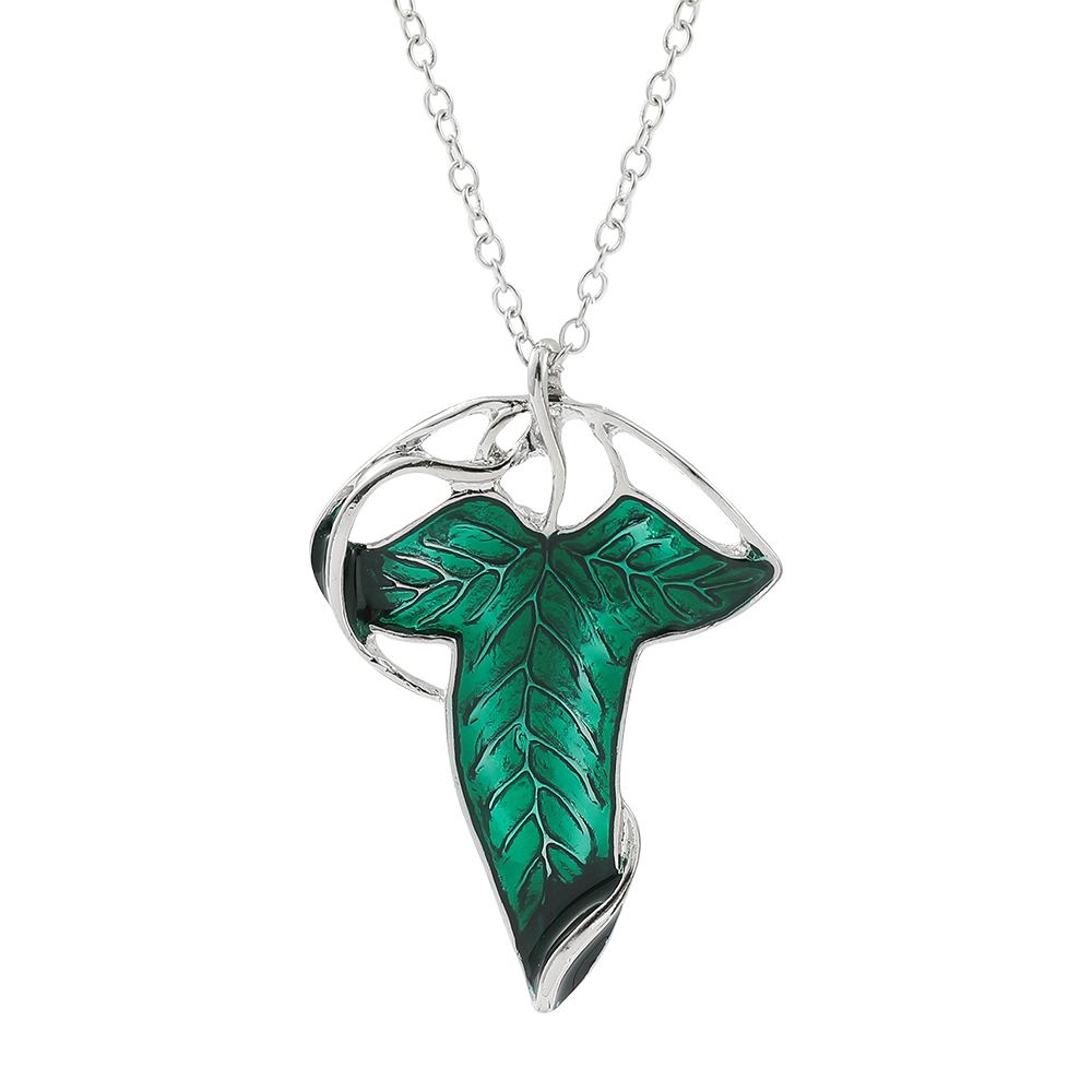 Vintage Fashion Blog - Collana con Ciondolo Foglia Verde Vintage,