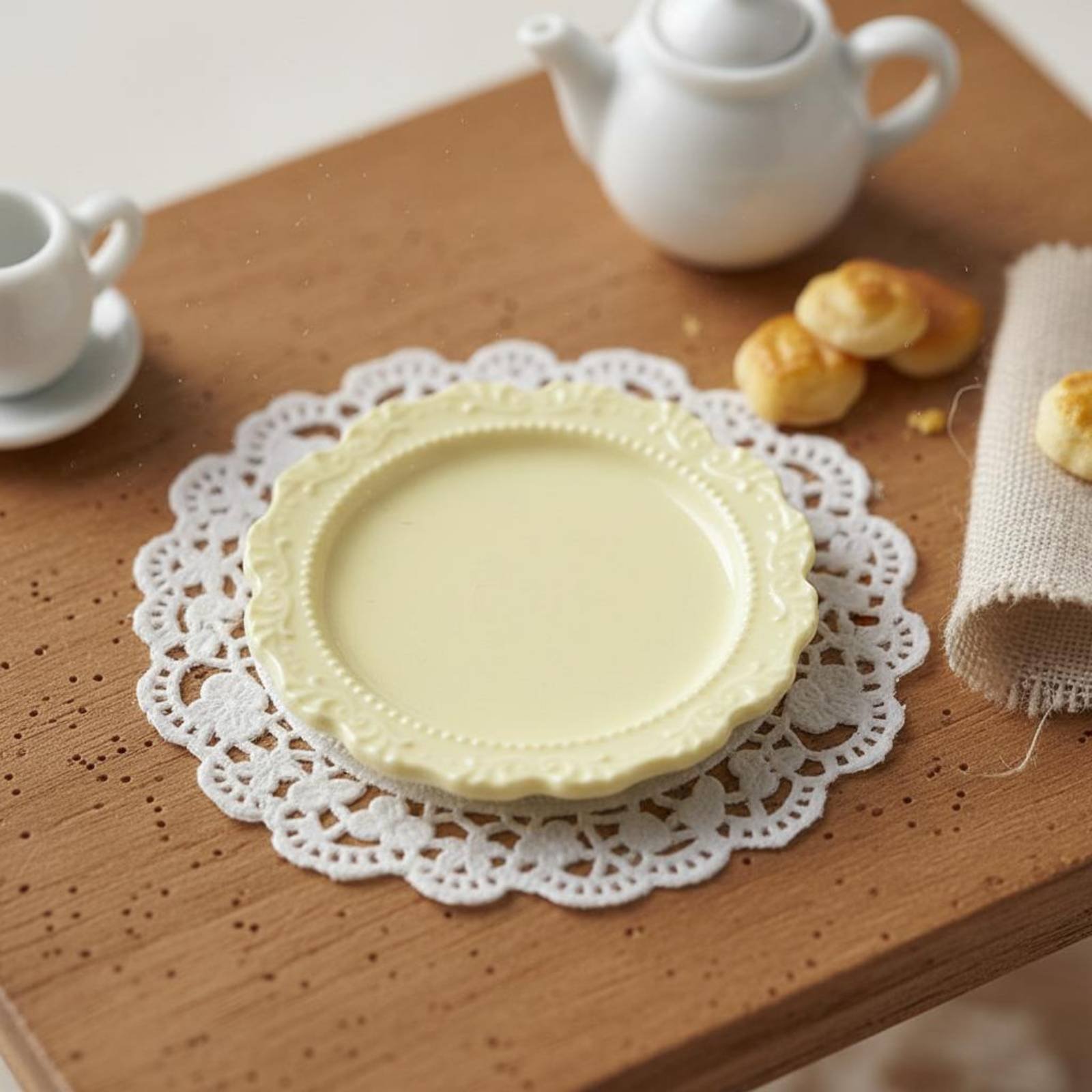 Vintage Fashion Plates Toy - Piatto Decorativo in Miniatura per Casa