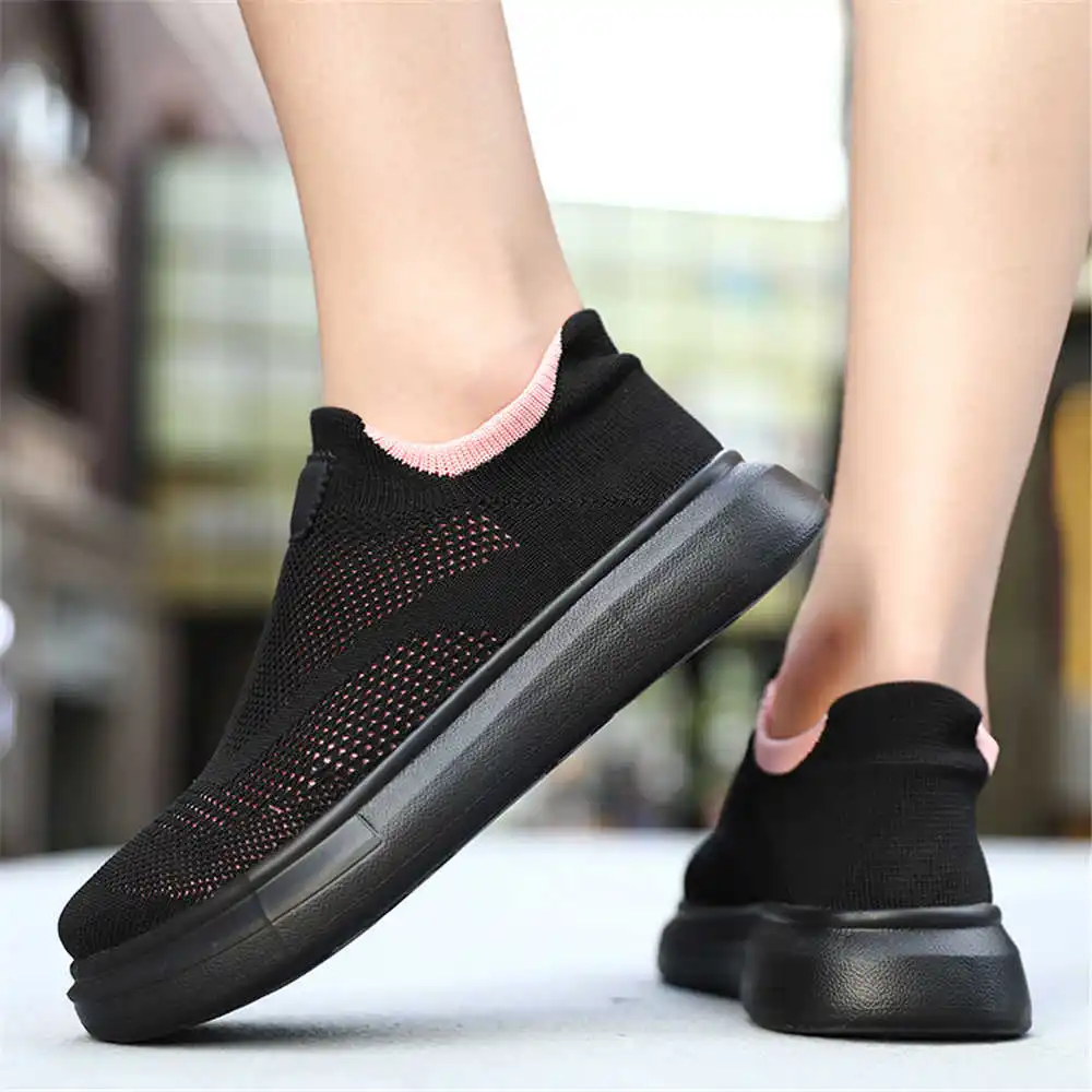 Vintage Fashion Reseller - Calze con plateau scarpe marroni per