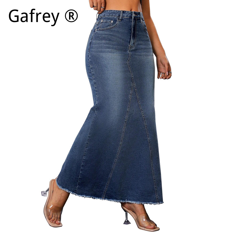 Gonna midi in denim da donna a - Vintage Fashion Streetwear recensione e prezzo