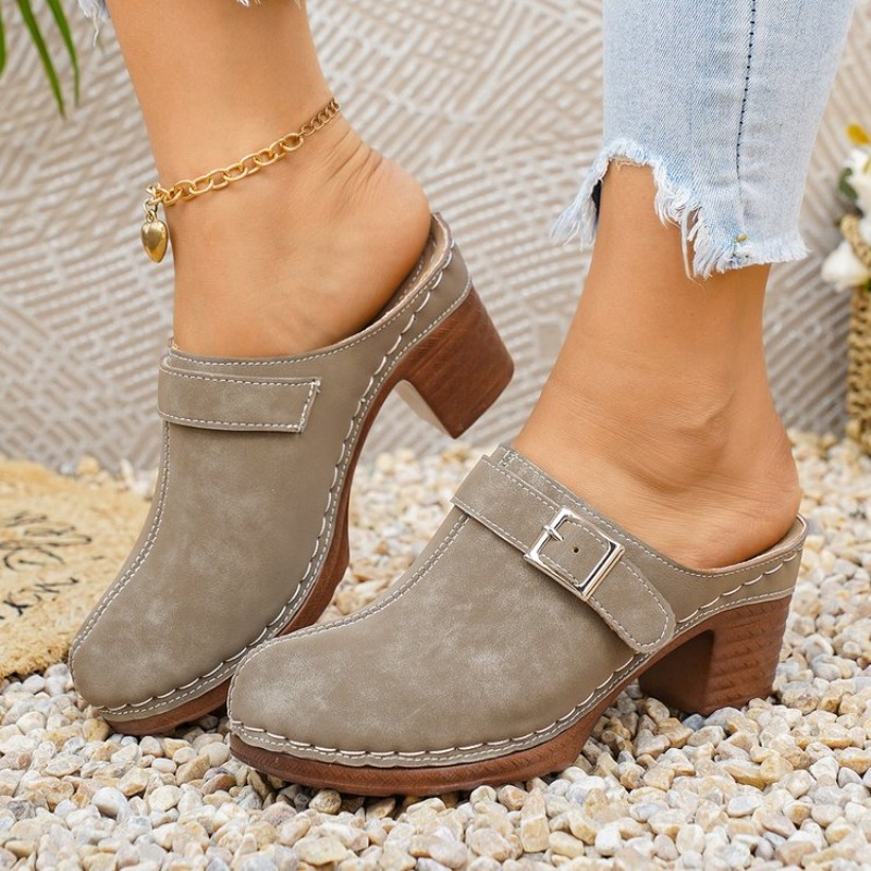 Mules da donna slip-on con tac - Vintage Old Fashion recensione e prezzo