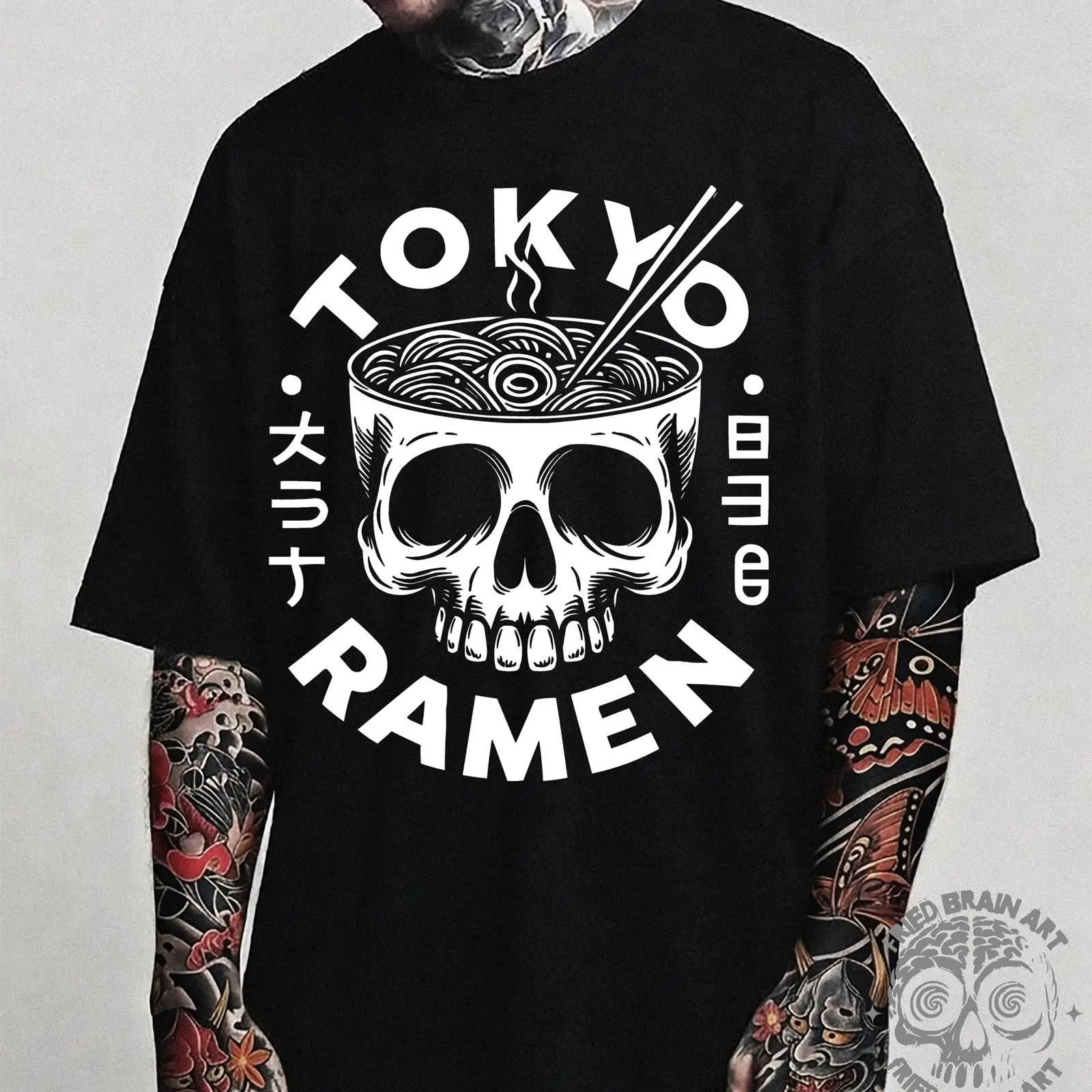 T-shirt Tokyo Skull Ramen T Sh - Vintage Fashion In Tokyo recensione e prezzo